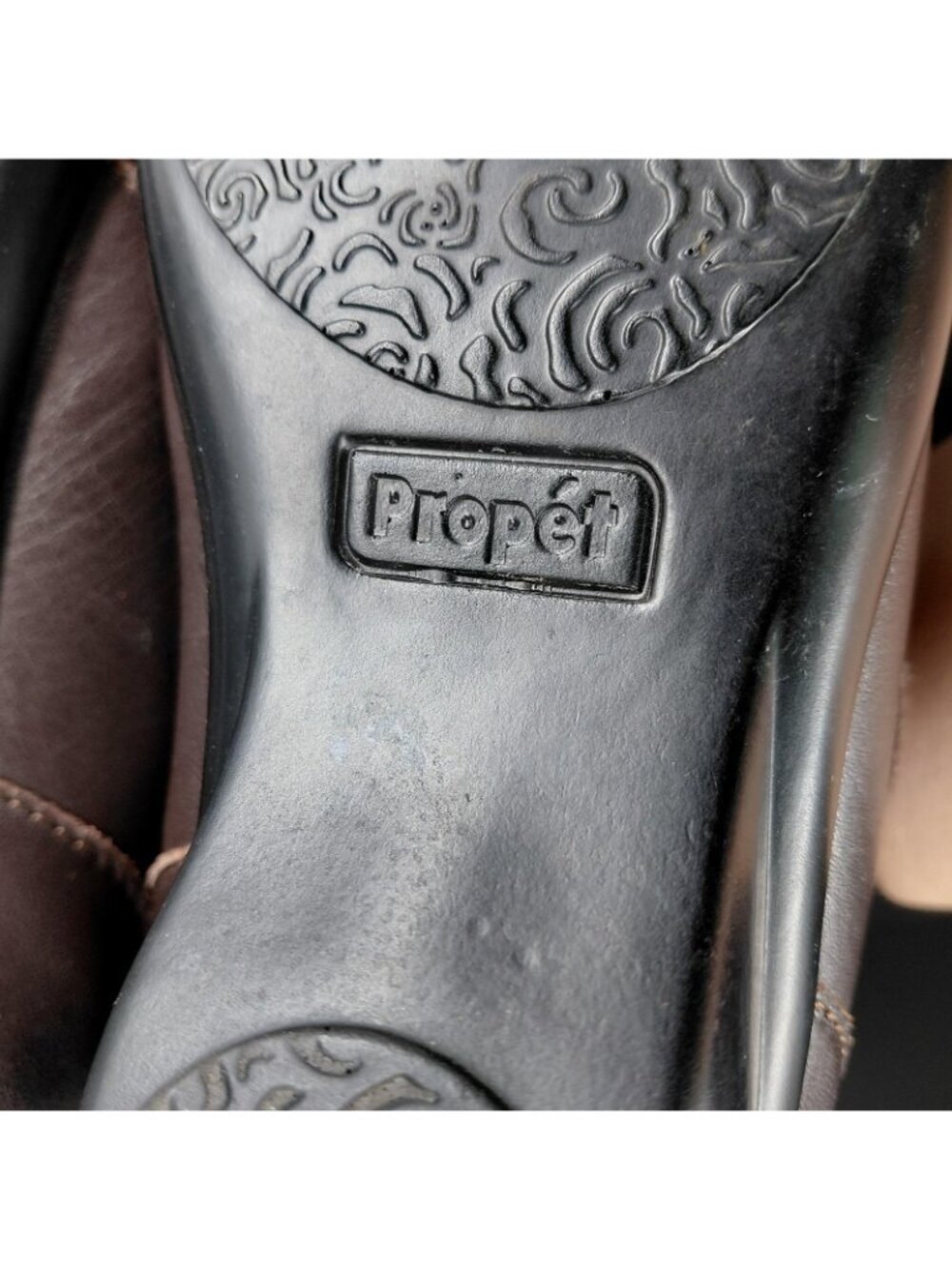 Propet Shoes Womens Size 6W Brown Leather Mary Jane Hook Loop Walking Comfort - Picture 10 of 15